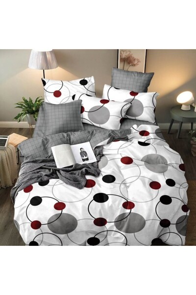 Pucioasa Double bed linen with elastic, satin cotton