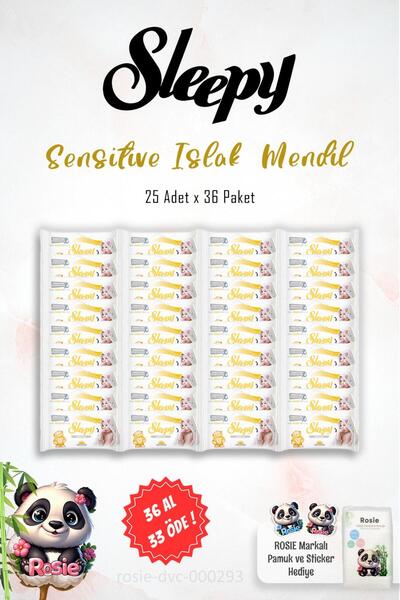 Sleepy Sensitive CUMPĂRĂ 36 PLĂTĂ 33 PLĂTĂ Prosoape umede 25 bucăți și 60 buc...