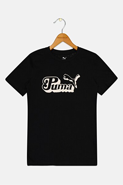 Puma Kids Boy Sportswear Fit Short Sleeve Outdoor T-Shirts, Black