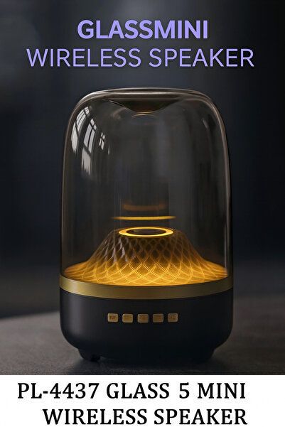 peltech PL-4437 GLASS CAM BLUETOOTH HOPARLÖR LED IŞIK SPEAKER