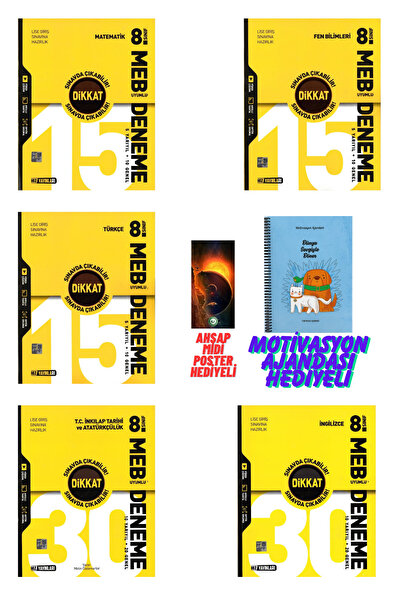 Fenomen Yayıncılık Hız Yayınları 8.Sınıf Tüm Dersler Branş Denemesi Motivasyo...