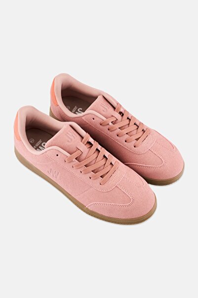 JASON WU Women Brand Logo Lace Up Casual Shoes, Old Rose
