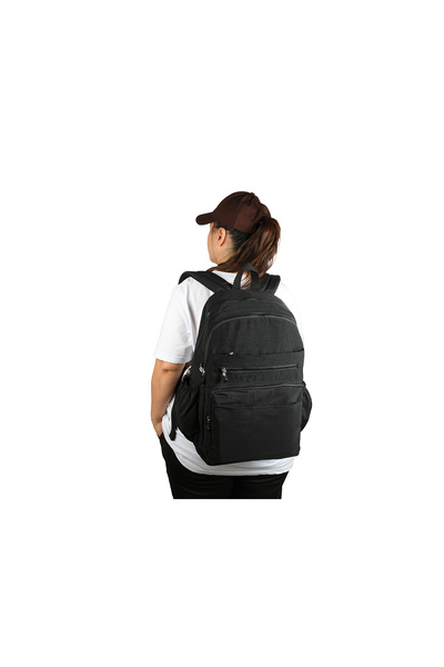 Bagacar 1095 Waterproof Imported Crinkle Fabric School and Daily Backpack with Laptop Compartment