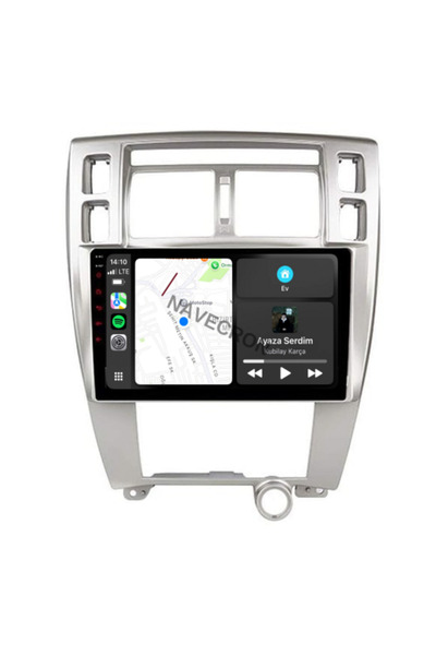 NAVECRON HYUNDAI TUCSON 2005-13 10" GRİ UYUMLU ANDROID MULTİMEDYA GERÇEK 4/64...