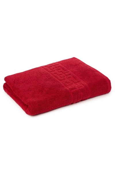 EMATTERIO 100% Premium Cotton Bath Towel, 70x130cm, 400 GSM, Soft, Absorbent, Hypoallergenic, Red