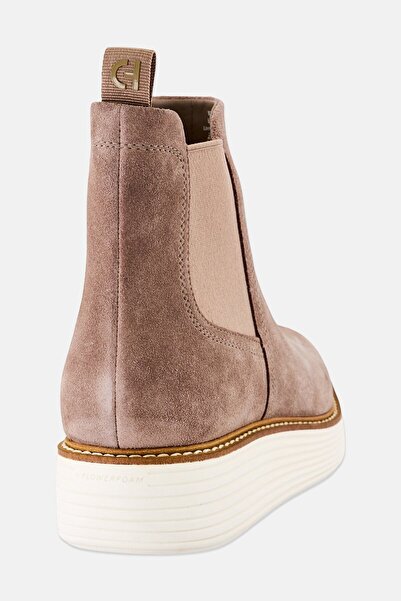 Cole Haan Women Original Grand Platform Chelsea Slip On Boots, Grey