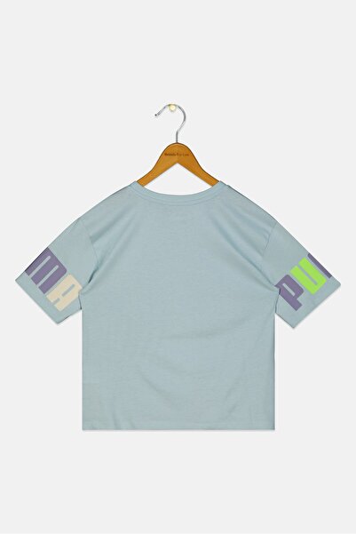 Puma Kids Boy Sportswear Fit Short Sleeve Outdoor T-Shirt, Turquoise