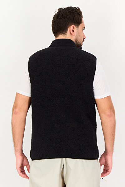 SKECHERS Men Sportswear Fit Sleeveless Outdoor Vest Jacket, Black