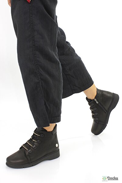 Mammamia Γυναικείες μπότες με επίπεδη σόλα καθημερινά χωρίς κορδόνια ορθοπεδικά από γνήσιο δέρμα M26/KB4535