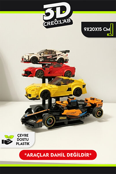 3Dcreo.lab Yapı Oyuncak F1 4'lü Sergileme Standı