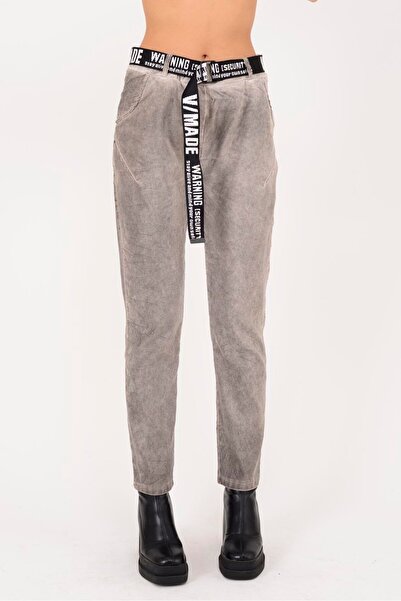 Park Moda 22100 Belt-Detail Gabardine Pants