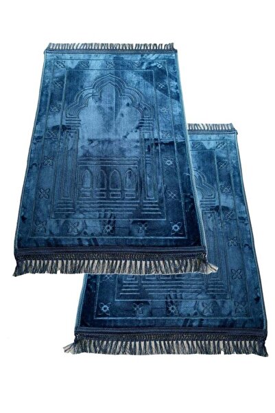 Generic 2 Pieces Prayer Mat Larg Size 80x120 cm Blue