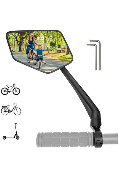 OEM Oglindă retrovizoare REEZER, suport ghidon, rotație 360°, pliabilă, unive...