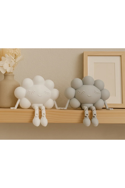 BytexStore Oturan Bulut Biblo – Sallanan Ayaklı Figürler Dekoratif Masa Süsü ...