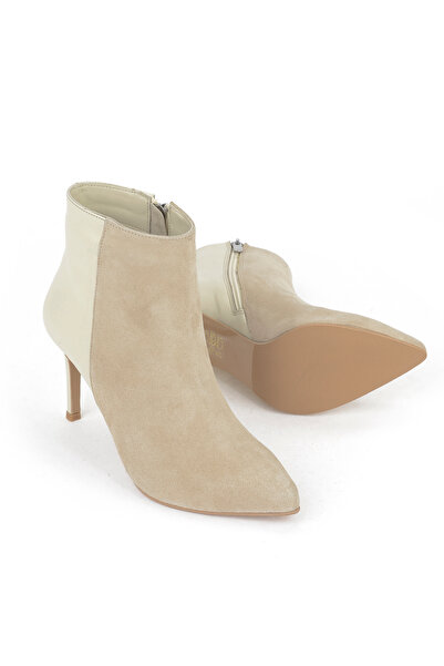 Ziya , Women's Genuine Leather Boots 1531030Z25104 Sand