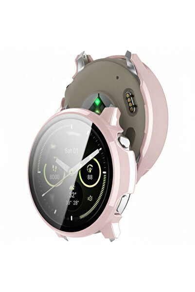 Techsuit Husă Defense 360° Pack + Protector de Ecran pentru Garmin Venu 4 45mm, Roz