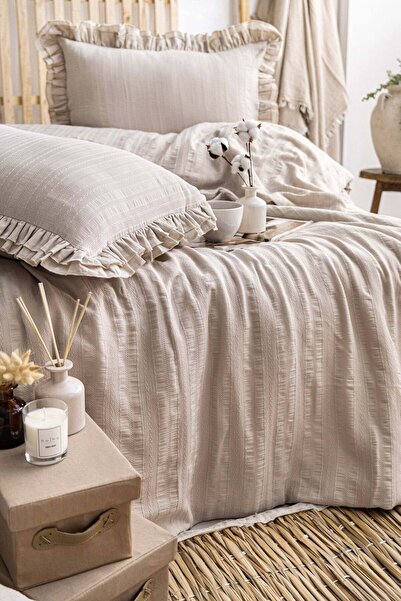 Çulha ΠΙΤΑ ΜΠΕΖ, 100% ΒΑΜΒΑΚΙ, ΣΕΤ ΚΛΙΝΟΣΚΕΠΑΣΜΑΤΩΝ ΖΑΚΑΡ ΓΙΑ ΔΙΠΛΟ ΚΡΕΒΑΤΙ