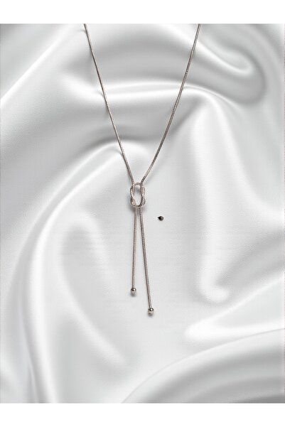 ank tasarım anka mücevherat 925 AYAR GÜMÜŞ AŞK DÜĞÜMÜ KOLYE KADIN