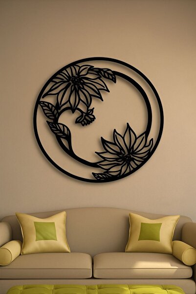 VENON NİLÜFER Çiçek Metal Tablo Dekoratif Ev Tablo Ressam Tablosu Modern Deko...