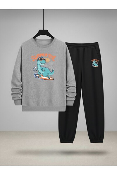 LORVEX Set de trening și bluză pentru copii tricou SUMMER TIME Imprimat cu 3 ...