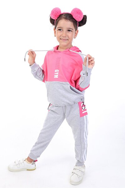Toontoy Girl's 2-Piece Set: Hooded Pocket Sweatshirt & Jogger Sweatpants with...
