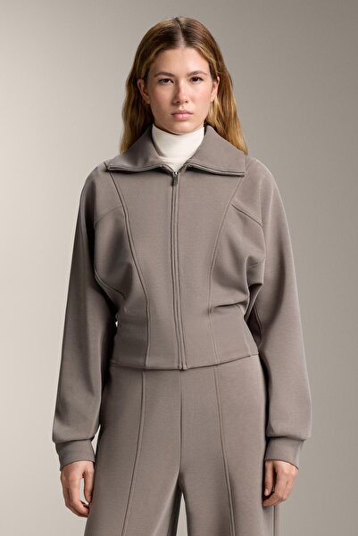 Oysho Modal detaylı fitilli dik yaka ceket