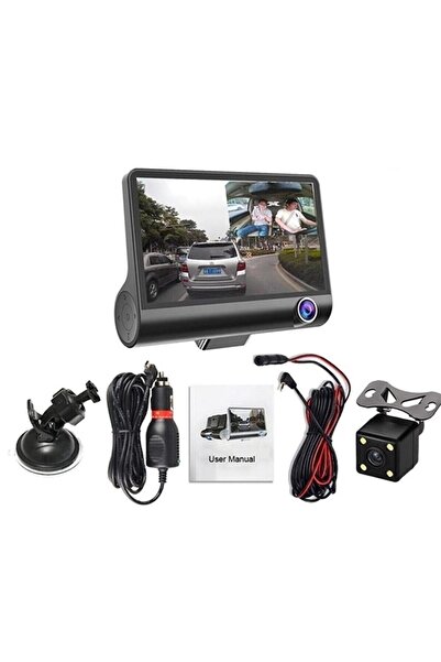 İMEXTECH VİVOPACK Full Hd 4"ekran 1080p 3 Kameralı Araç Içi Güvenlik Kamera 3...