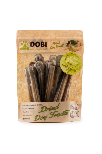 DOBİ %100 Doğal Pres Kemik 8’li | Katkısız Uzun Süre Çiğneme Köpek Ödül Mamas...