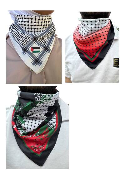ALDAYER 3 Palestine Themed Scarf 50X50