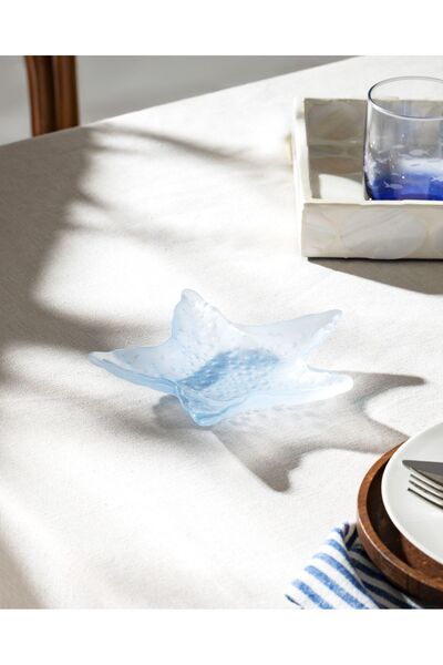 Madame Coco Astre Decorative Plate - Small Size - Blue