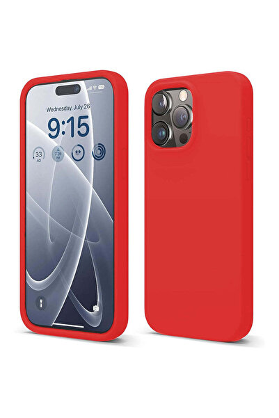Casey Studios Husă de silicon iPhone 15 Pro Max, cu microfibră, subțire, de p...
