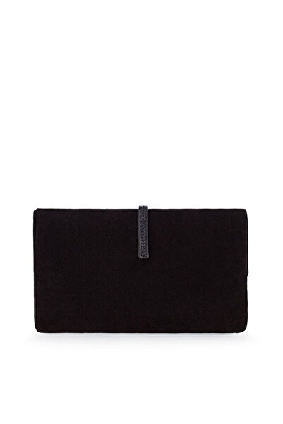 Bilik Deri Exclusive Black Women's Portfolio & Clutch Bag Blm P-02-Sü