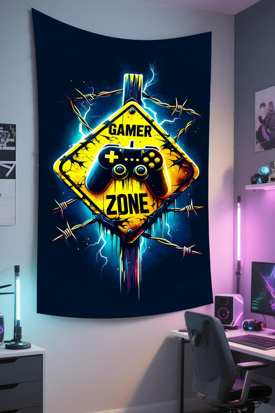 RUGRUMBA Тапети за геймъри – тема за игри, висококачествена тъкан, гоблен за ...