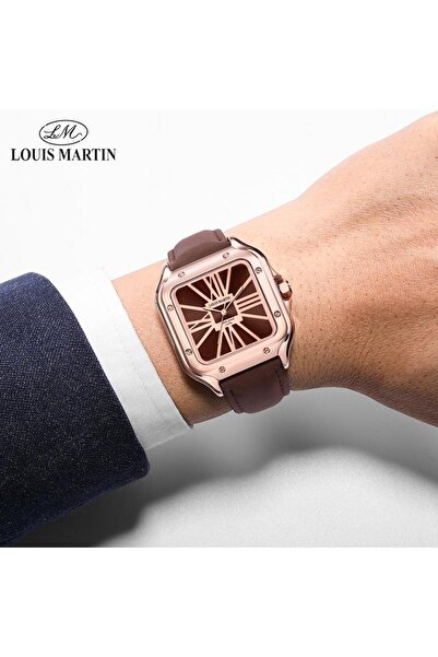 louis martin Men's leather watch from the original Louis Martin brand, available in multiple colors