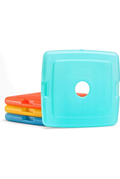 Generic Fit & Fresh Cool Coolers Slim Ice Packs, Reusable Multicolor Lunchbox & Cooler Ice Packs, 4-Pack