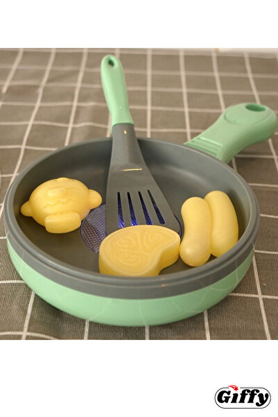 giffy Toy Color-Changing Food with Sound and Light Accessories Frying Pan Set Pan Dollhouse Kitchen Set