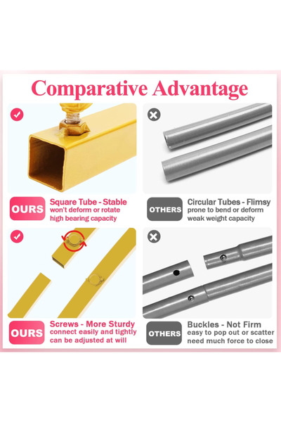 OEM Decorative Arch Wokceer, 2.2 x 1.2 m, Metal, Gold