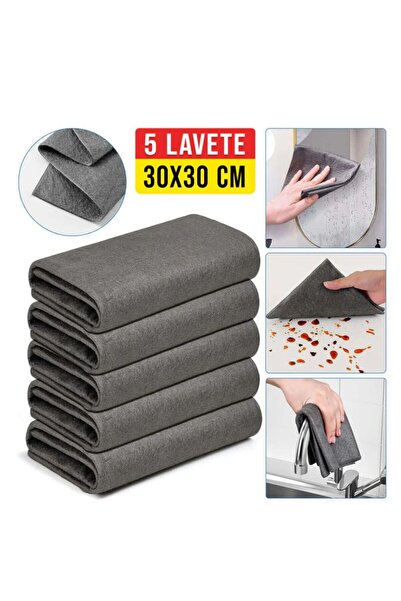 OEMN Set of 5 magic cleaning cloths 30 x 30 cm