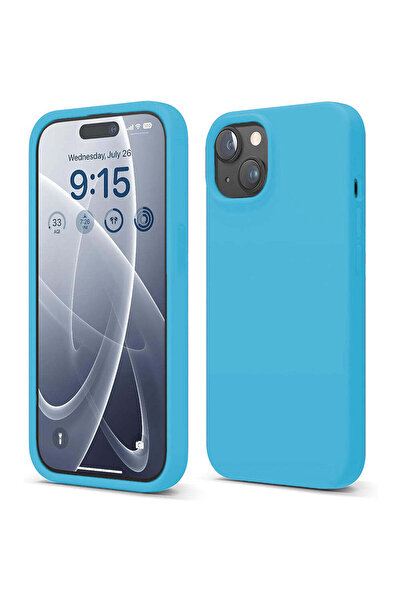 Casey Studios Husă de silicon iPhone 15, cu microfibră, subțire, de protecție...