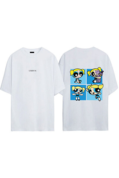 urbvn Tricou oversize alb cu imprimeu bUBBLES Design