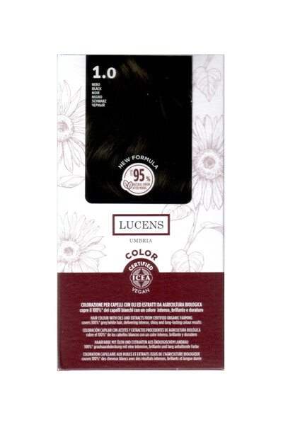 Lucens Umbria Ammonia-free hair dye Light Satin Ash Copper 5.41