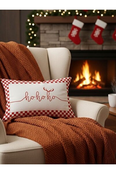 milroma Evmila Hoho Letter Pattern Velvet Rectangular Cushion Cover 35X55 cm Double Side Printed Zippers