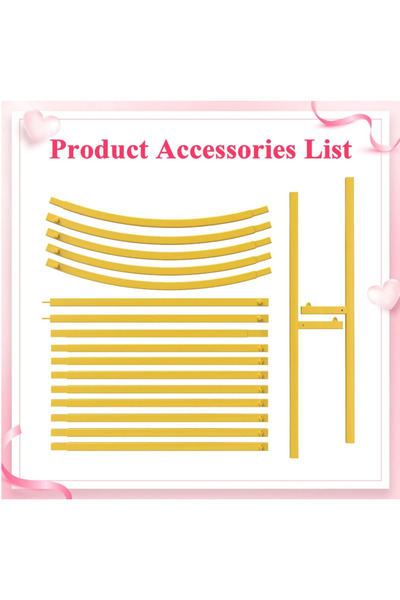 OEM Decorative Arch Wokceer, 2.2 x 1.2 m, Metal, Gold