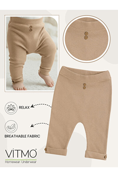 vitmo Baby leggings 100% cotton single bottom stretchy and comfortable Corded Fabric fabric