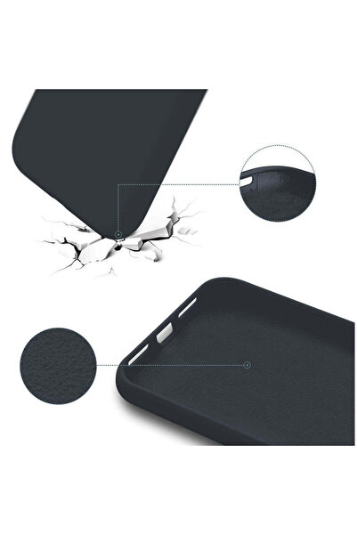 Casey Studios Husa Soft Silicone iPhone 13, Microfibra in Interior, de Protectie, Slim, Midnight Blue