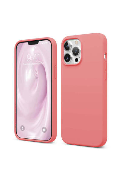 Casey Studios Husă de silicon iPhone 13 Pro Max, cu microfibră, subțire, de p...