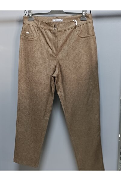 AKŞEN GİYİM BÜYÜK BEDEN KADIN TOPARLAYICI YÜKSEK BEL LİKRALI PUNTO KAŞE KUMAŞ...