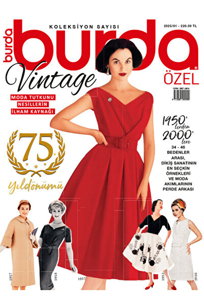 Dergi Kapında Burda Dergi Vintage 2025/01