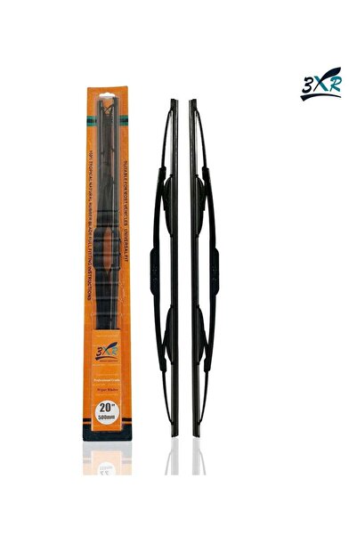 3XR طقم شفرات مساحات زجاج السيارة الاحترافية من قطعتين، مقاس 20 بوصة، 500 مم