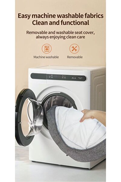 HOURS Portable electric baby rocker with speaker, 5 speeds, Bluetooth remote control for indoor and outdoor use.